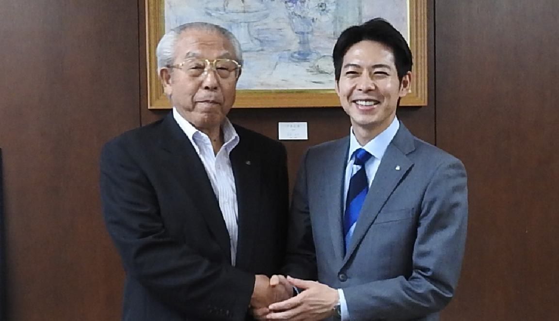 鈴木北海道知事への当選のご挨拶